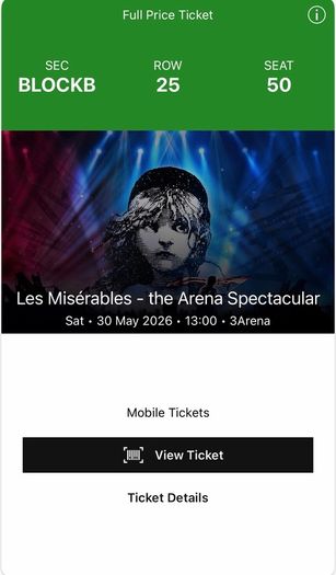 Les Miserables Arena Spectacular