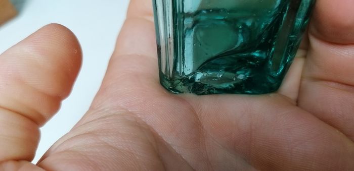 18 - Antique Victorian Sea Glass Bottle Small