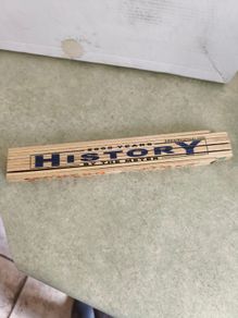 Wood Folding Ruler 2000 Years of History By The Meter / MeterMorphosen 2000
