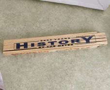 Wood Folding Ruler 2000 Years of History By The Meter / MeterMorphosen 2000