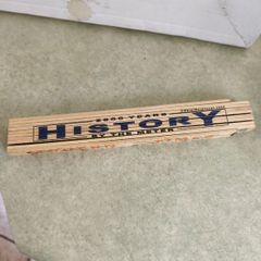 Wood Folding Ruler 2000 Years of History By The Meter / MeterMorphosen 2000