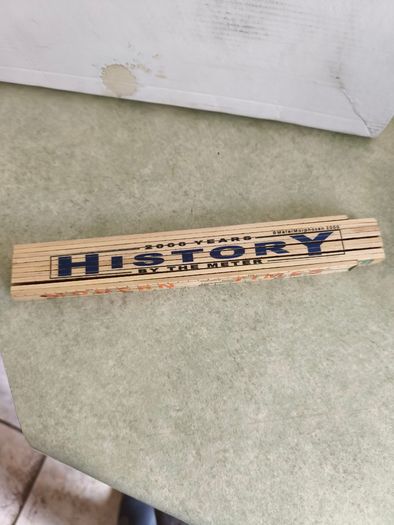 Wood Folding Ruler 2000 Years of History By The Meter / MeterMorphosen 2000