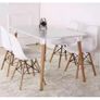 Nordic Rectangle Dining Table & 4 Chairs - Stylish & Compact Image 6