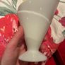 Pair of White Porcelain French fries Serving  Cones Image 4