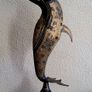 Mid-century embossed brass dancing dolphin sculpture Image 2