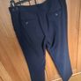 Massimo Dutti Navy Lightweight Trousers Size 10-12 Image 3
