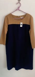 dress Bnwt gap navy & beige dress size 12