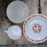 Arcopal Scania Teacup , saucer and side plate, Pyrex, milk glass Image 6