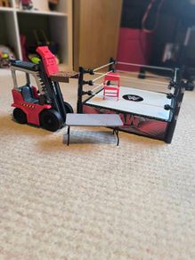 WWE Superstar Ring RAW and Wrekkin Stack Forklift Bundle