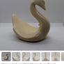 80s retro ceramic swan guest towel or napkin holder Image 10