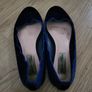 blue velvet flat shoes Image 5