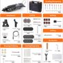 Rotary Tool 200W with LCD Display Screen, 10 Variable Speed 10000-40000Rpm, 61 Accessories and 4 Attachments Flexible Shaft Multi Tool Polishing Image 6