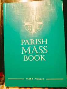 2014. Parish Mass Book. Yeara B. Volume 1.
