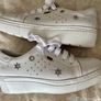 Callaghan White Leather Laced Wedge Trainers- Size 41 Image 3