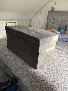 Velvet collapsible storage box