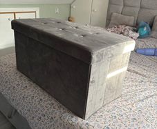 Velvet collapsible storage box