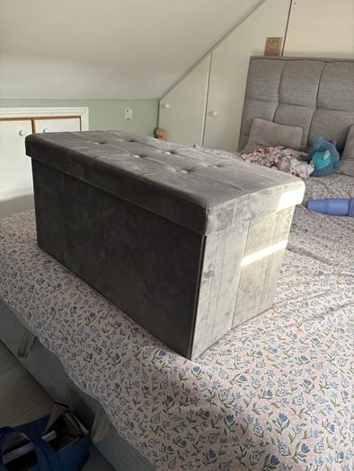 Velvet collapsible storage box