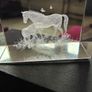 Etched Glass Horse Display/ Paperweight Image 2