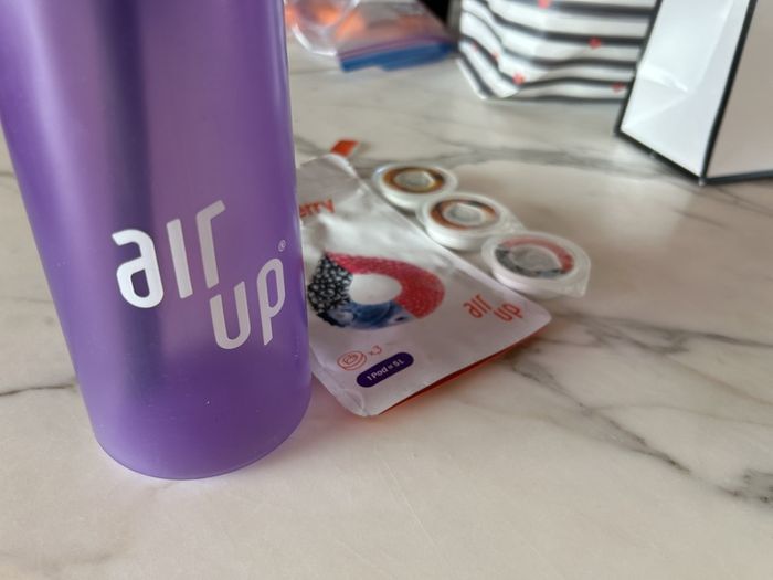 Purple air up with pods