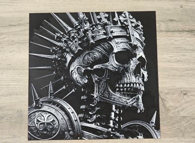 Skeleton Portrait - 3D Printed Texture Wall Art