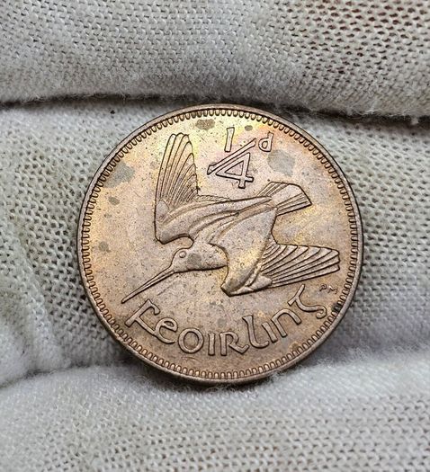 Ireland 1959 1/4d Farthing Beautiful Uncirculated Lustrous Red