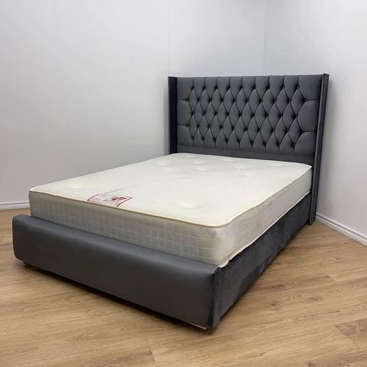 Double & King Size Bed Frame With Mattress Opt