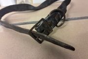 Antique leather horse harness strap