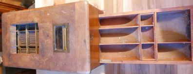 Antique Wooden British Cash Till Register w. Money Draw by J.L. Ward & Co