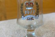 vintage 1977 Queen Elizabeth II Silver Jubilee commemorative goblet