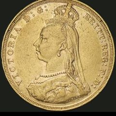 1887 Rarity 5 (R5) Gold Sovereign