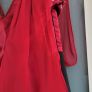 KAREN MILLEN colour block burgundy and black silk layered dress Sz 12 - Bnwt Rrp 195 Sterling Image 3