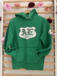 hoodie xsmall rare vintage inspired American eagle hoodie shamrock logo