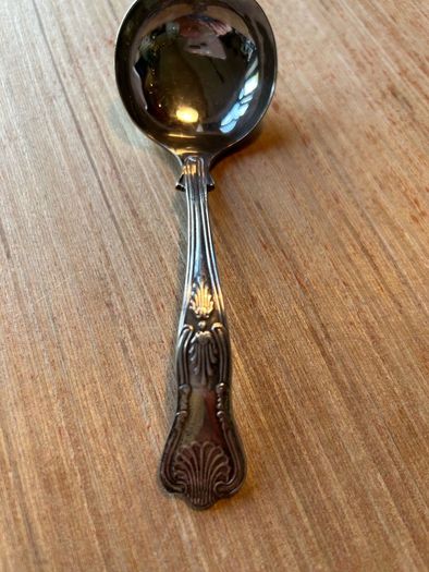 Vintage Sheffield Silver Plate Sauce Ladle with Kings pattern