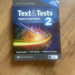 Text and test 2 higher level maths junior cert book