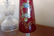 Vintage gilded ruby glass possibly murano