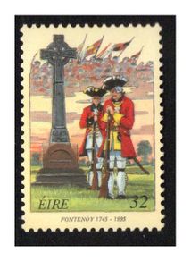 1995 Ireland 250th Anniversary of Battle of Fontenoy Commemorative Stamps Mint Never Hinged (MNH)