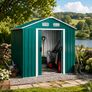 7ft x 4ft Metal Garden Shed with Foundation Frame Image 2