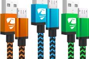 Micro USB Cable 2M 3Pack Android Charger Cable Braided Android Charger Lead Fast Charging Cable for Samsung Galaxy S6 S7 Edge S5 A6 J3 J4 plus J5 J6 J7,Huawei LG Lenovo Moto E5,Tablet,PS4