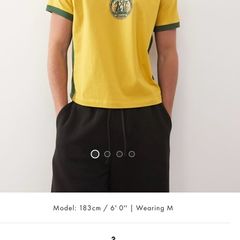 Reclaimed Vintage cropped boxy ringer t-shirt