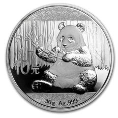 2017 China 10 Yuan 30g Silver Bullion Coin - Panda BU (In Capsule)