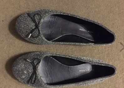 New look sparkling flats