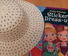 New childs hat tag attached and new sticker dress book