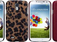 main image for ad New Samsung I9500 Galazy S4 Covert Pu Leather Back Case Cover Leopard Print / Red Textured Design