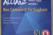 2019 Roscommon v Tyrone - GAA Allianz Football League Programme