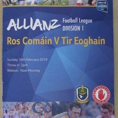 2019 Roscommon v Tyrone - GAA Allianz Football League Programme
