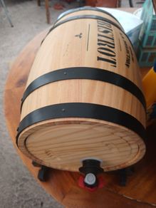Red Wine Dispenser Barrell, Counter top size, eco friendly ,
