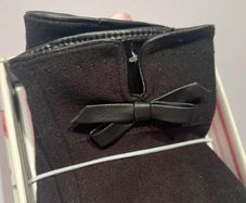 Brand New Pulse Accessories Ladies Black Gloves with Bow Detail