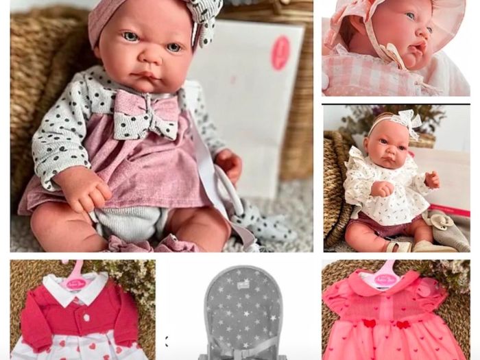 BNIB Spanish reborn dolls and accessories on clearance