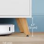 New Snow White TV Stand Cabinet Display (160cm)  FREE P&P Image 5