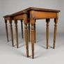 Vintage Shaw of London Leather Top Nesting Tables Image 3